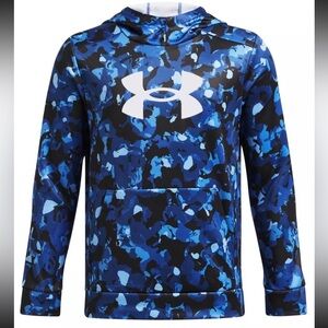 Under Armour Fleece® Big Logo Printed Boys' Hoodie NWT Size L‎